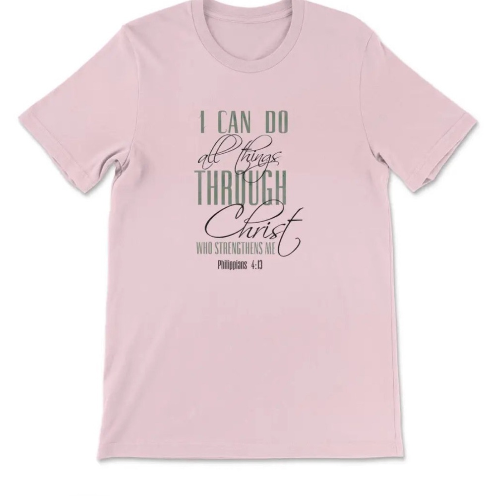 Inspirational Pink Ladies Boat Neck T-shirt - Picture 1 of 6